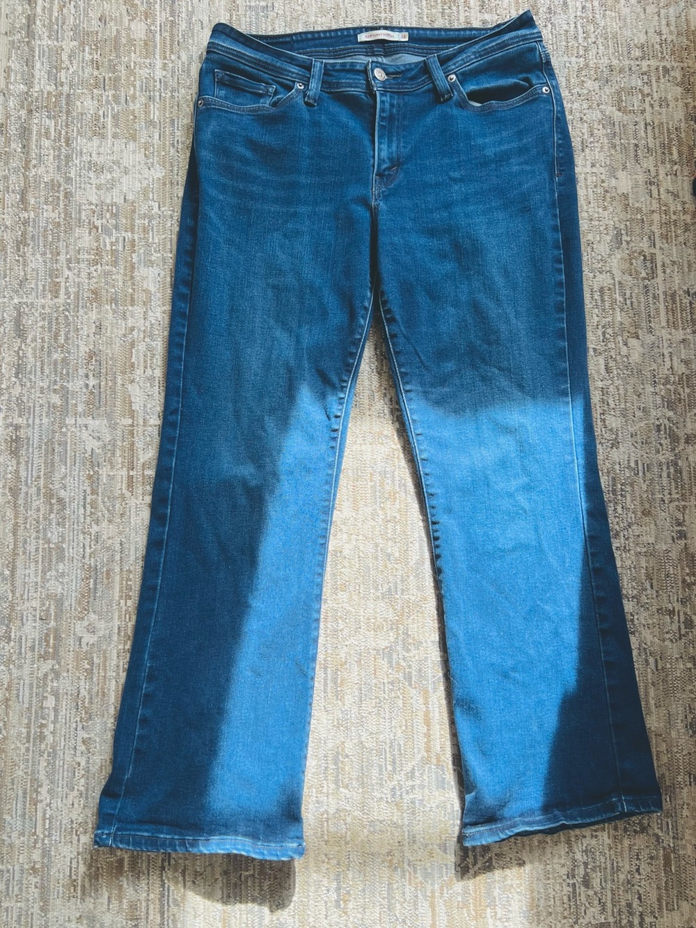Levi's Women's Dark Blue Curvy Bootcut Jeans